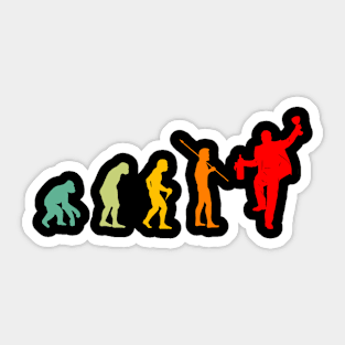 Evolution Apéro drôle cadeau Homme Sticker